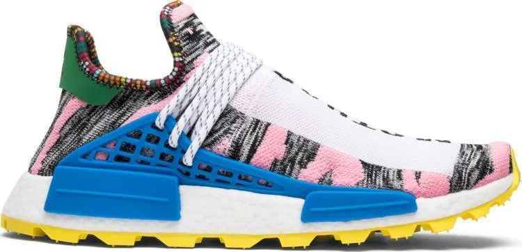 Pharrell x Adidas NMD Human Race Trail 'Solar Pack' Grey Pink Shoes Men Women Sneaker Sale All Size US 7-11 Adidas Cheerleading Shoes