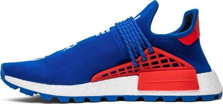 Pharrell x N.E.R.D. x Adidas NMD Human Race Trail Blue Shoes Men Women Sneaker !!! CYBER MONDAY SALE !!! Asu Shoes Adidas