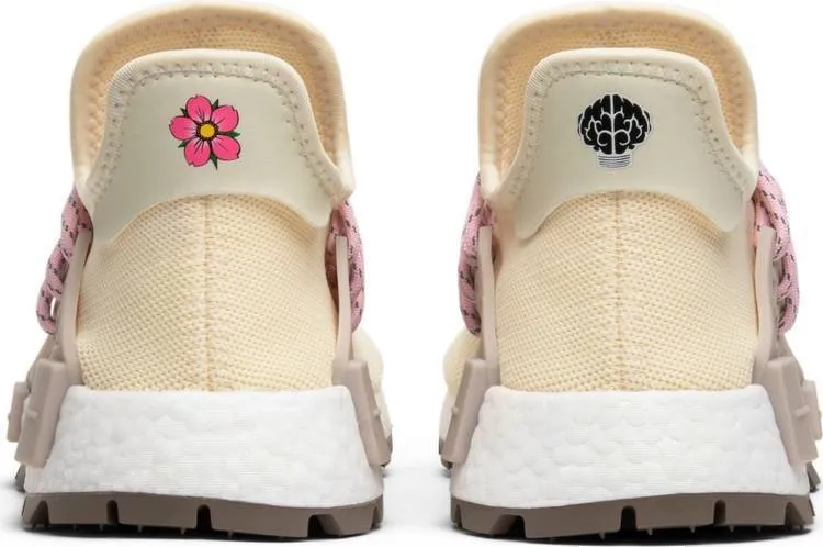 Caitlin Clark Adidas Shoes Pharrell x N.E.R.D. x Adidas NMD Human Race Trail 'Cream'' Yellow Shoes Men Women Sneaker !!! CYBER MONDAY SALE !!!
