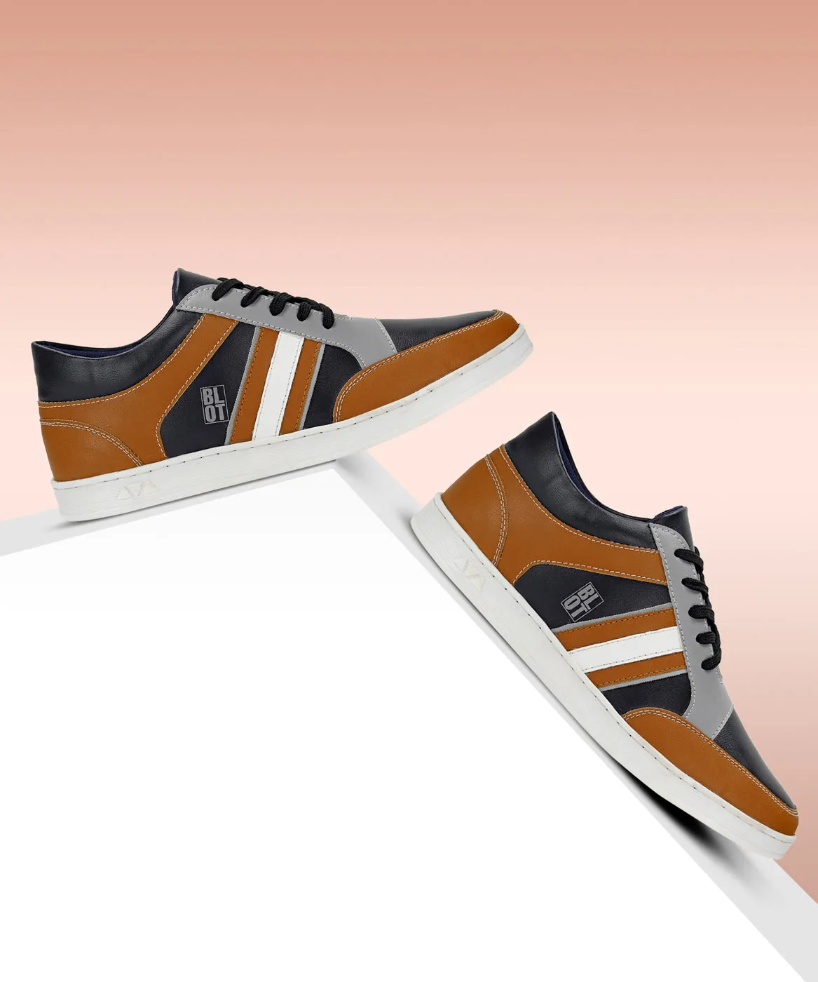 Zara Sneakers Paragon K1028G Men Casual Shoes | Stylish Walking Outdoor Shoes for Everyday Wear | Smart & Trendy Design  | Comfortable Cushioned Soles White