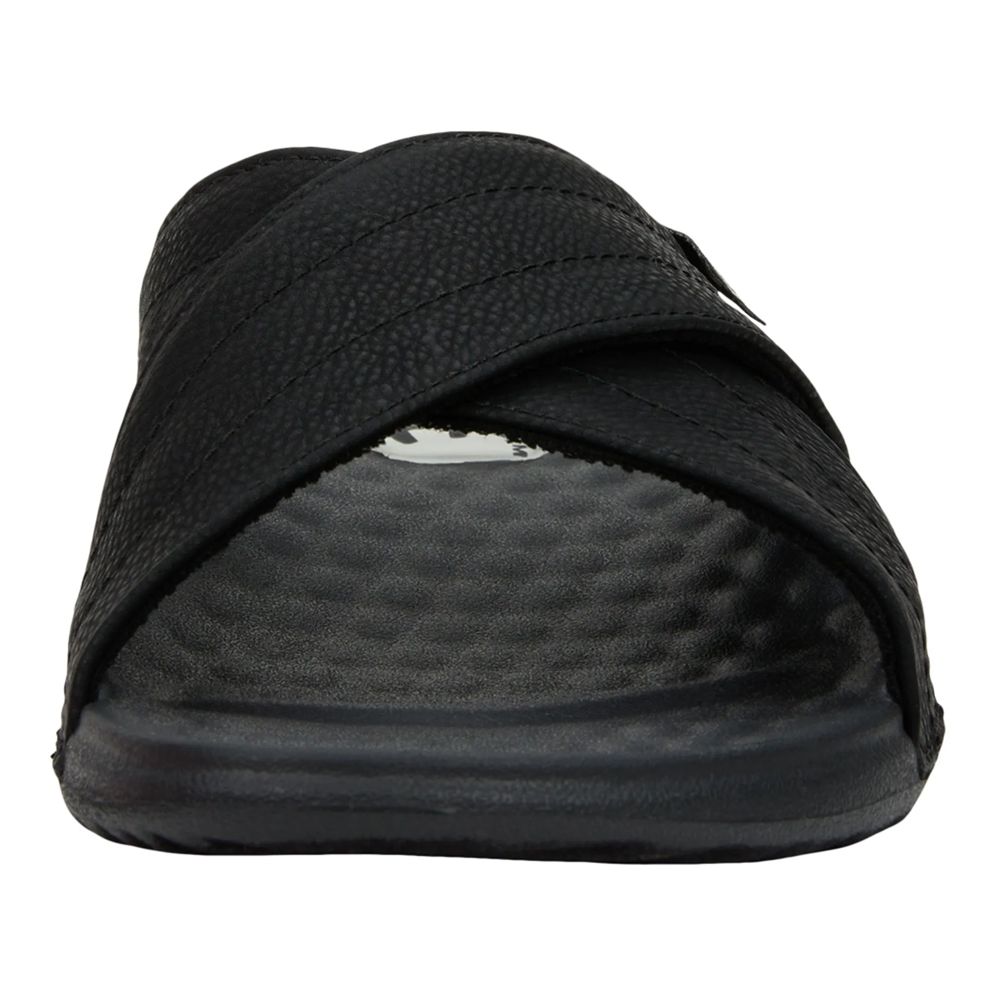 Skull Slip On Shoes Hey Dude Women's Christi Distressed Black Slide