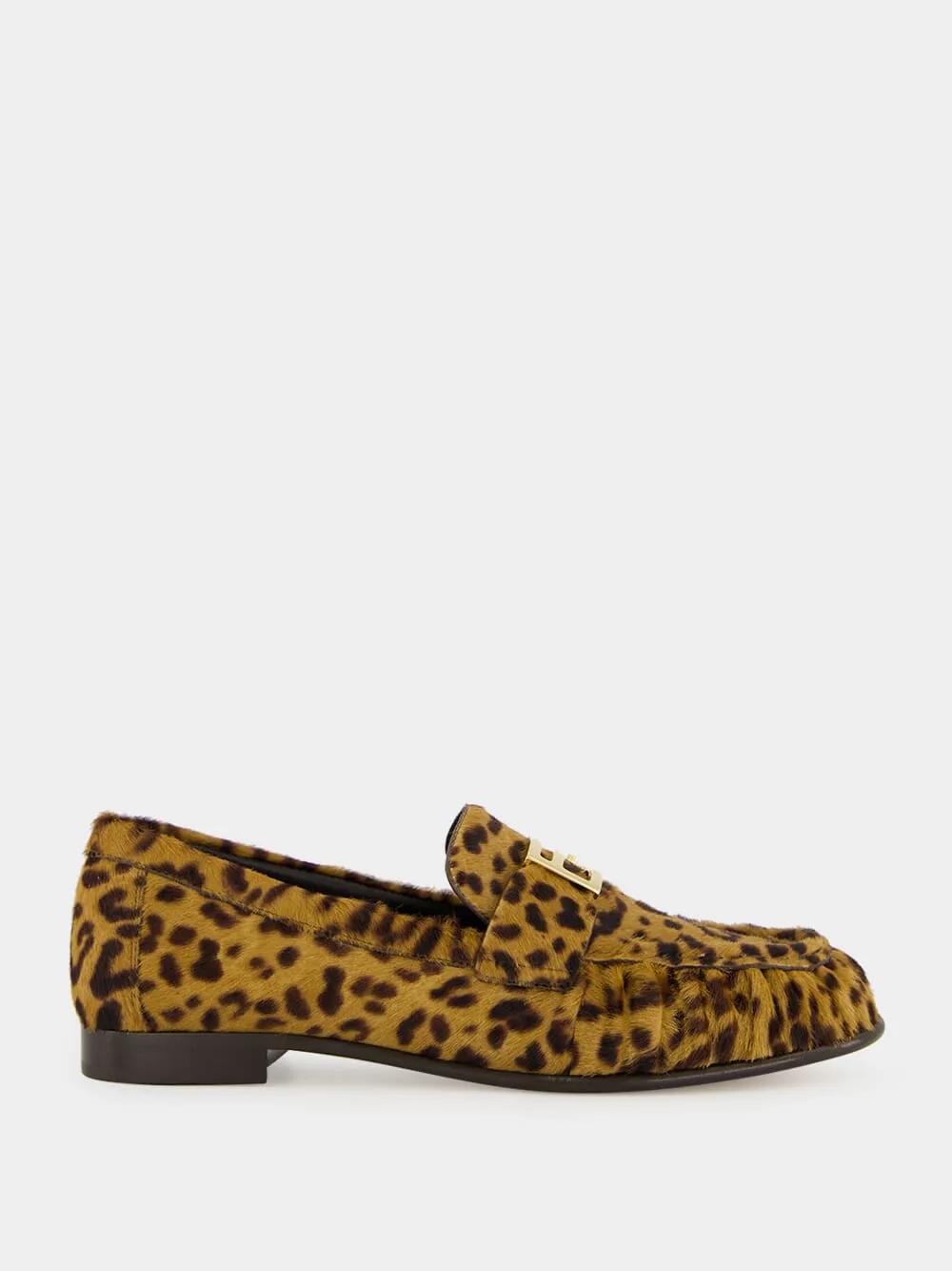 Monster Chunky Loafers Brown Leo-Print Cavallino Loafers