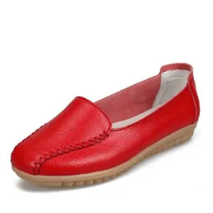 Mercanti Fiorentini Loafers Women Loafers Shoes Casual Outdoor Slip On Leather Flats