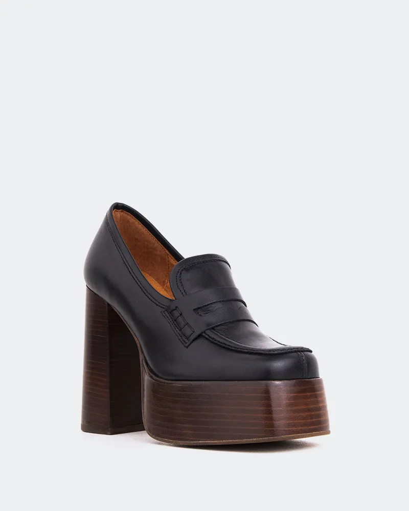 Bee Loafers Cyrus Black Leather