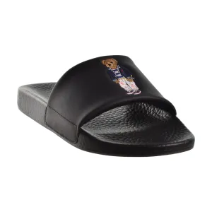 Mets Slippers Polo Ralph Lauren Bear Men's Slide Sandals Black