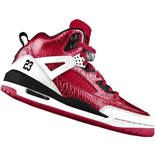 Asics Shoe Sizes Width Nike Air Jordan Rare Deadstock 4 5 6 Spizike (Metallic/Red/Black) Size 10.5