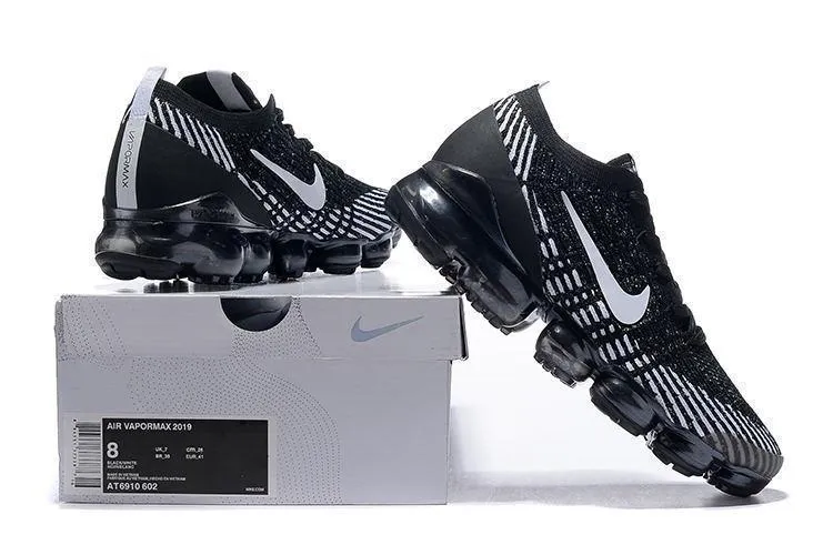 Nike Air Vapormax Flyknit 3 Black White Shoes Sneakers Men !!! CYBER MONDAY SALE !!! Asics New Gen Wrestling Shoes