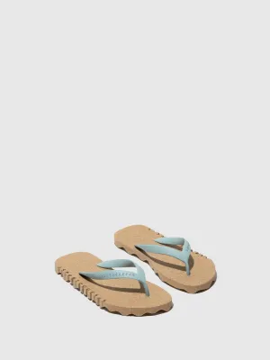 Beach Flip-Flops BUMPY Military & cloud strap Frenchie Flip Flops
