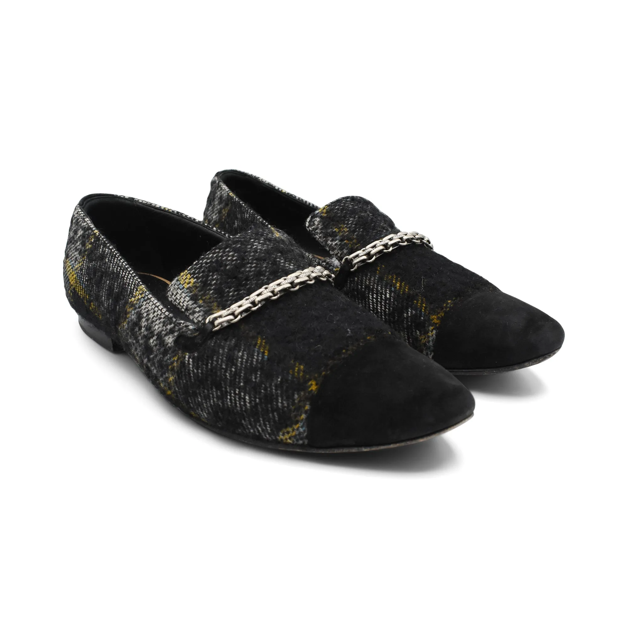 Chanel Tweed Loafers - Women's 41 Loafers With