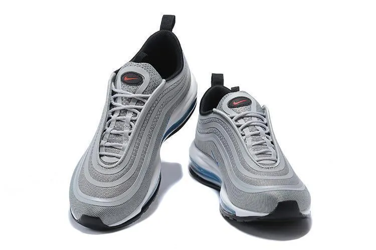 Nike Air Max 97 Ultra 17 Silve Grey Blue White Men Shoes Sale Size US 7-11 Asics Gel Quantum 180 4 Running Shoes