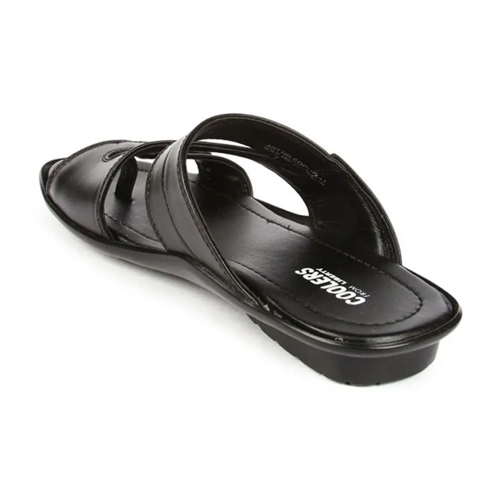 Coolers Casual (Black) Slippers For Men COOL99-13 By Liberty Unisex-adult Mellow Recovery Slides