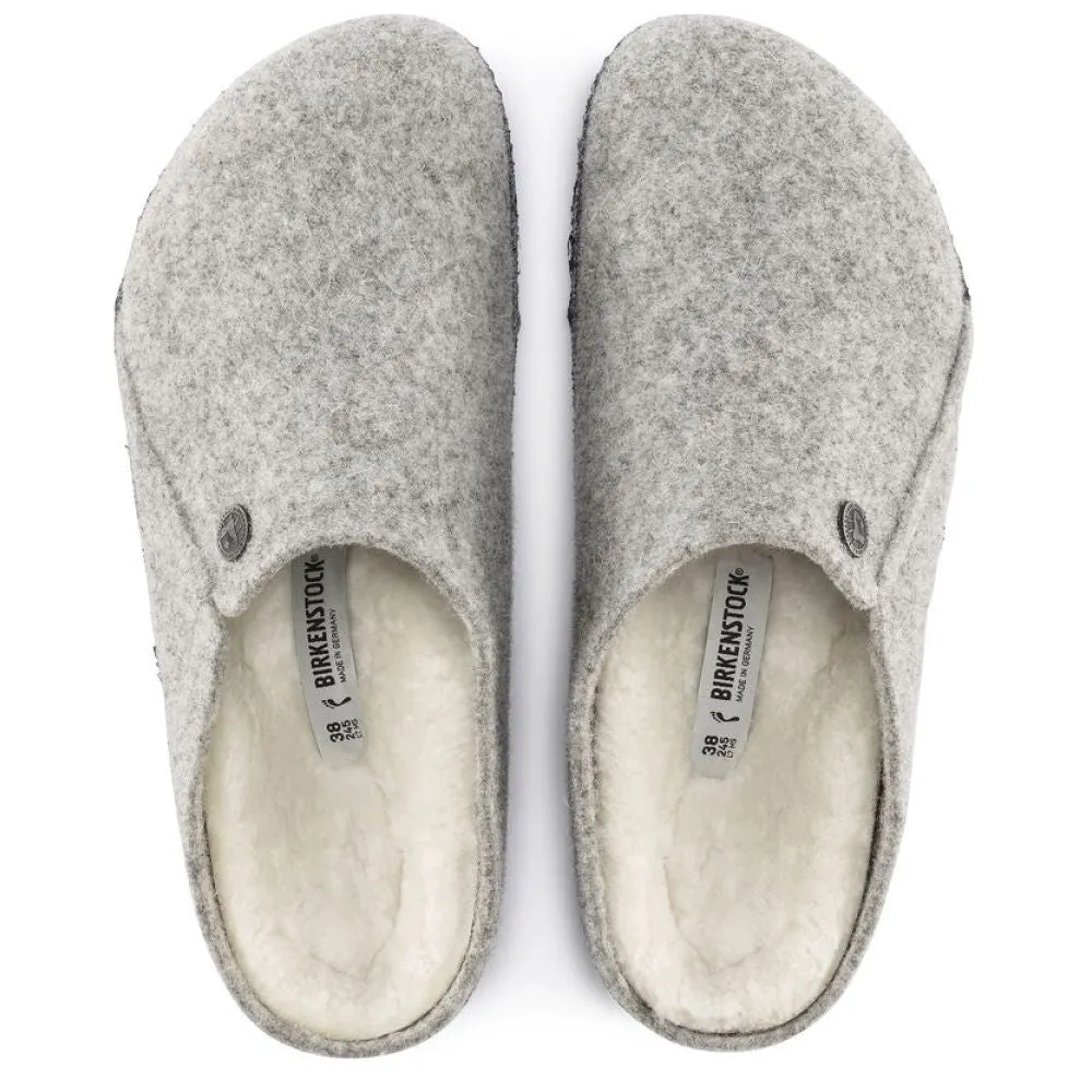 Slippers In Amazon Birkenstock Men's Zermatt Shearling Wool Felt in Light Grey
