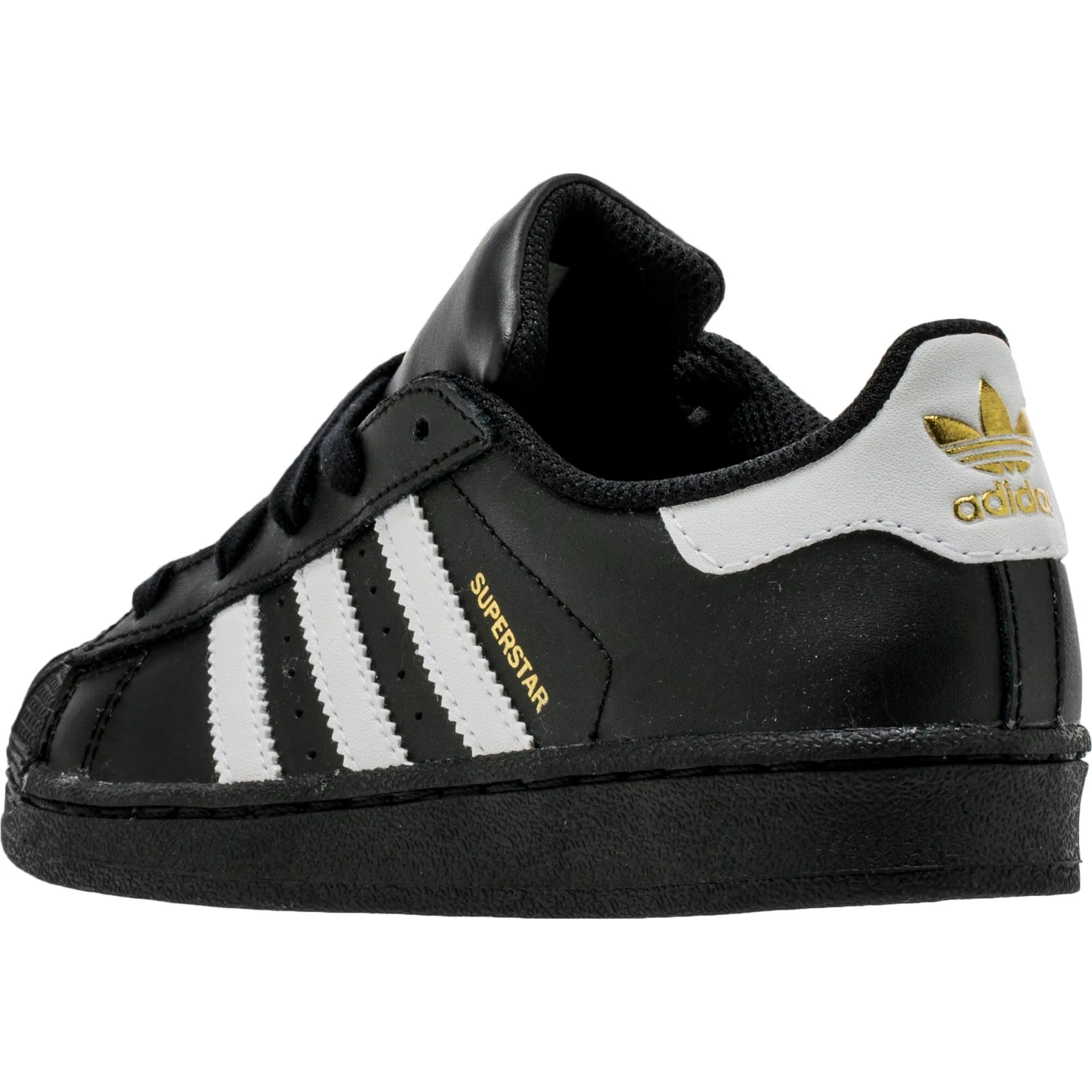 Superstar Preschool Lifestyle Shoe - Black/White Adidas 3 Stripes Shoes