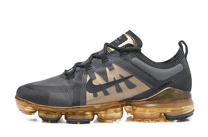 Custom Asics Shoes Cost Nike Air Vapormax 2019  'Black Brown' Shoes Sneakers Men Women Sale Size US 7-11