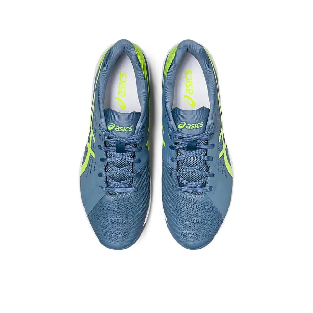 Asics Shoes Good For Plantar Fasciitis ASICS Men's Solution Swift FF Tennis Shoe (Steel Blue/Hazard Green)