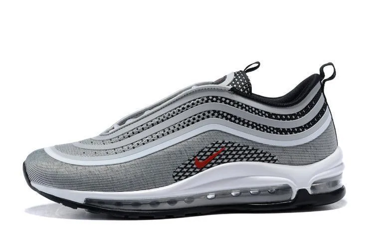Nike Air Max 97 Ultra 17 Silve Grey Red White Men Shoes Sale Size US 7, 8, 8.5, 9, 10, 11 Asics Wrestling Shoes Canada