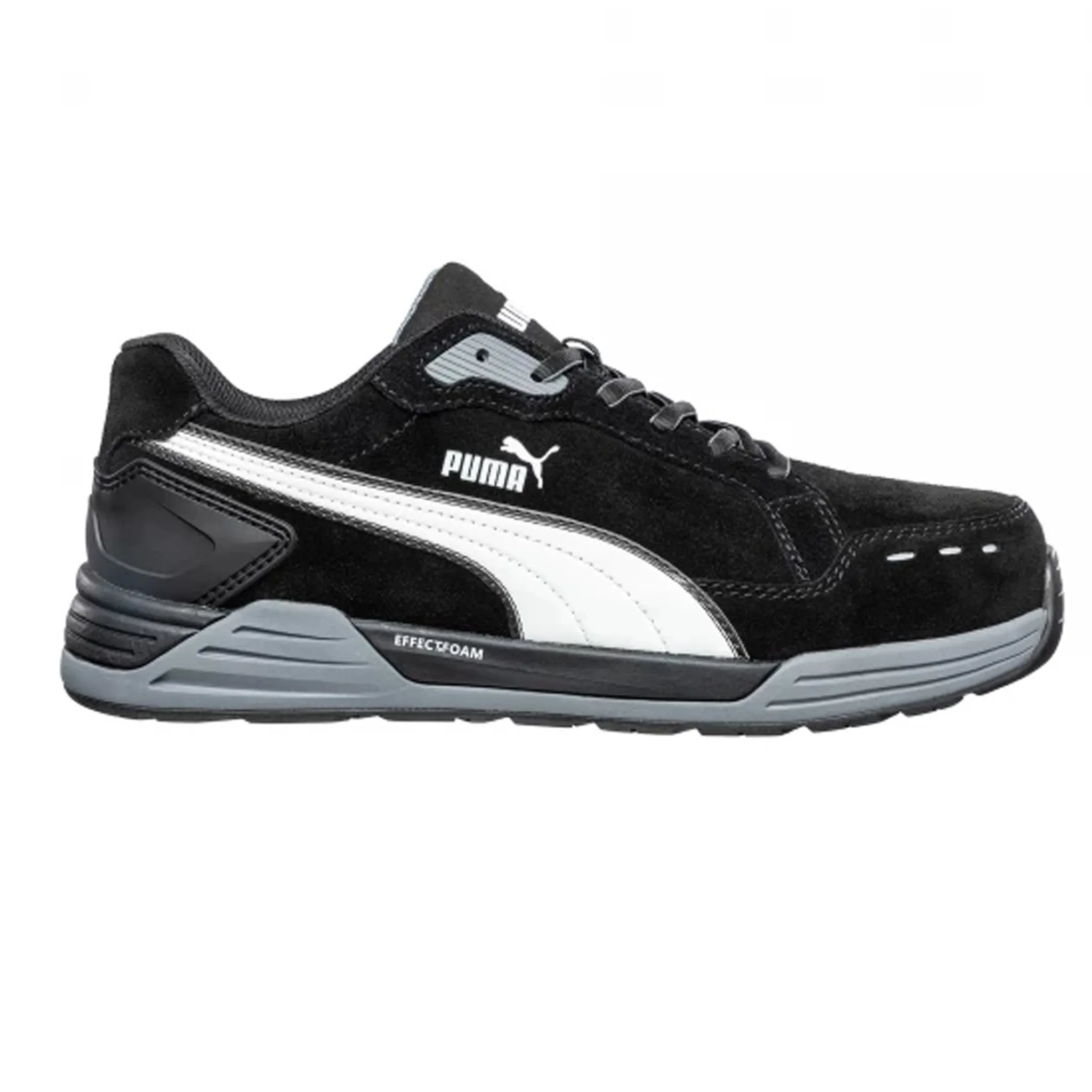 Puma Men's 644655 Airtwist Low Black Composite Safety Toe Metal Free Work Shoes Asics Running Shoes Weight