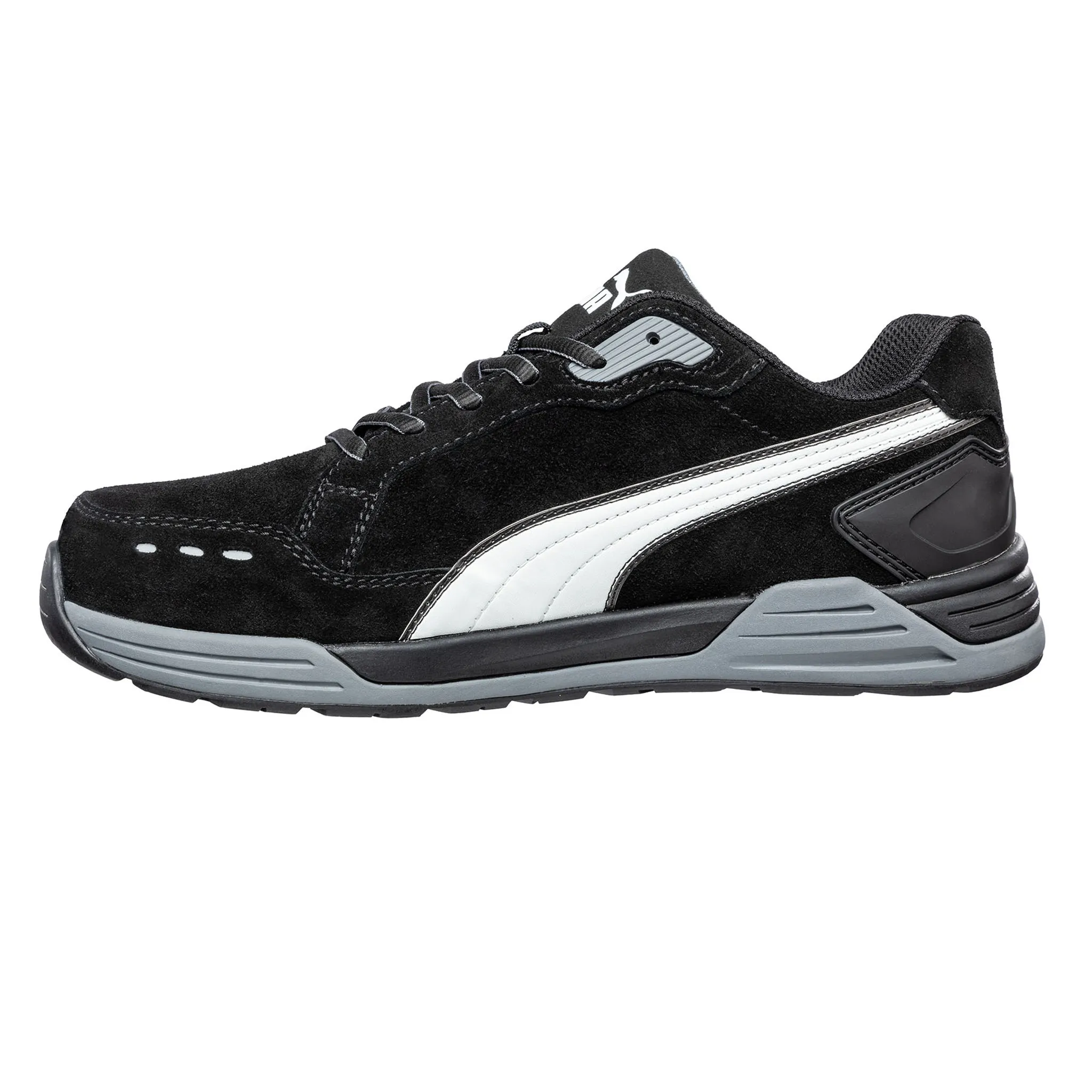 Puma Men's 644655 Airtwist Low Black Composite Safety Toe Metal Free Work Shoes Asics Evoride 2 Running Shoes