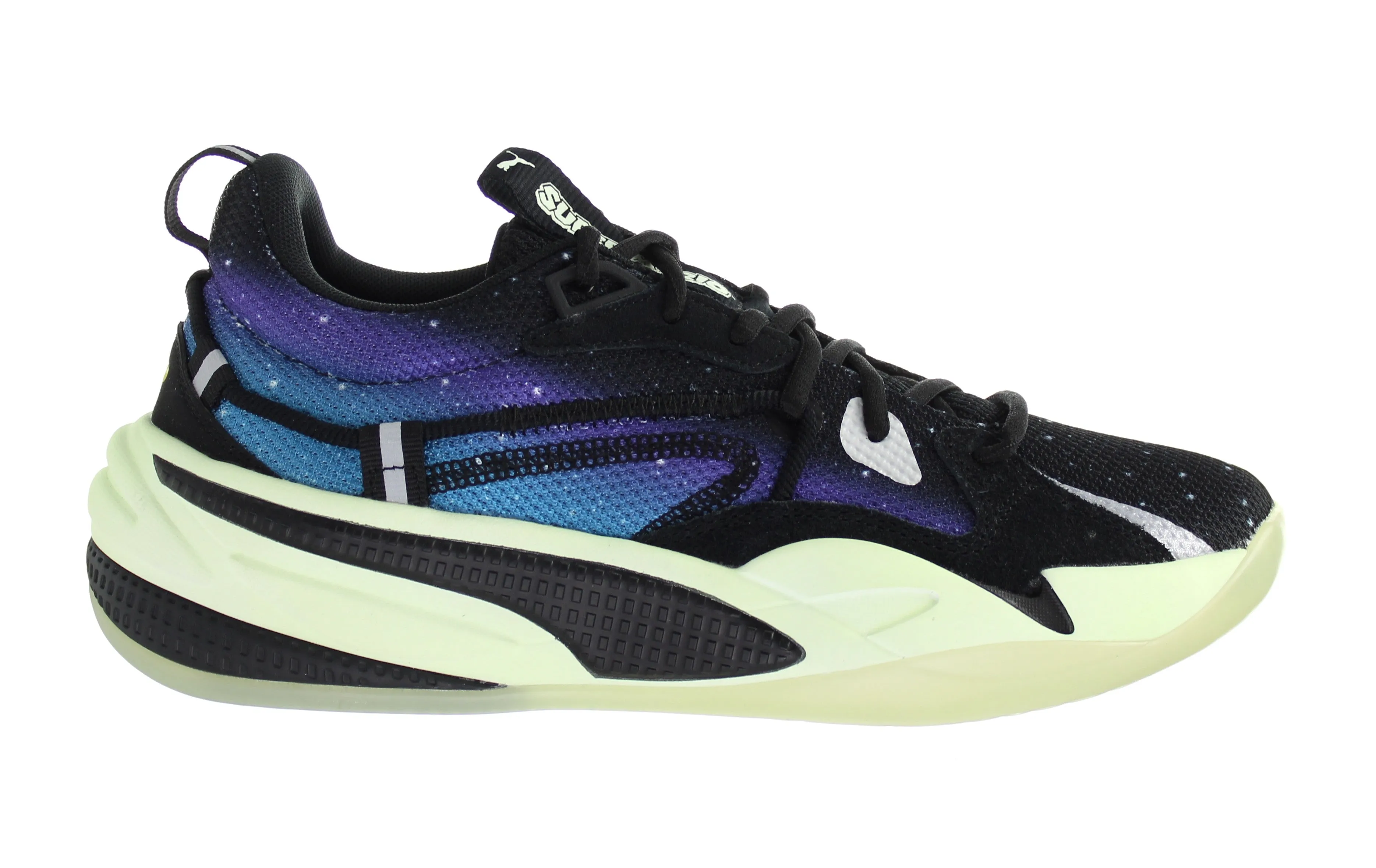 Puma RS-D Super Mario Galaxy Mens Black Trainers Asics Netburner Ballistic Volleyball Shoes