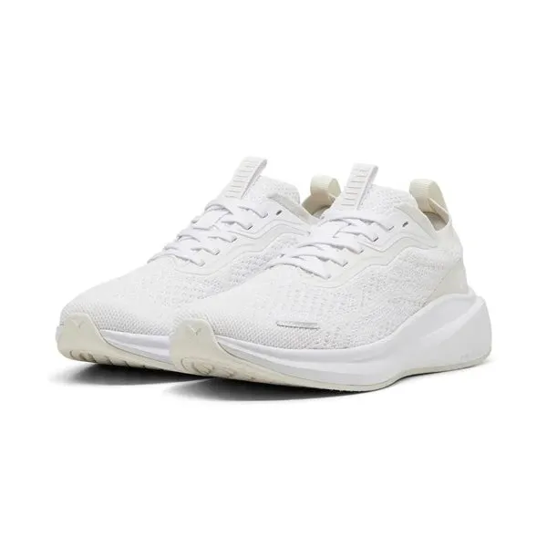 PUMA SKYROCKET LITE ENGINEERED RUNNING SHOES FOR MEN, PUMA WHITE & PUMA SILVER & VAPOR GRAY Asics Overpronation Running Shoes