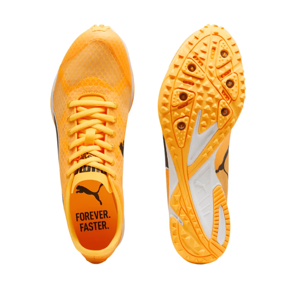 Puma Unisex EvoSpeed Haraka 8 Running Shoes in Sunstream/PUMA Black/PUMA White SS25 Asics Legends Wrestling Shoes