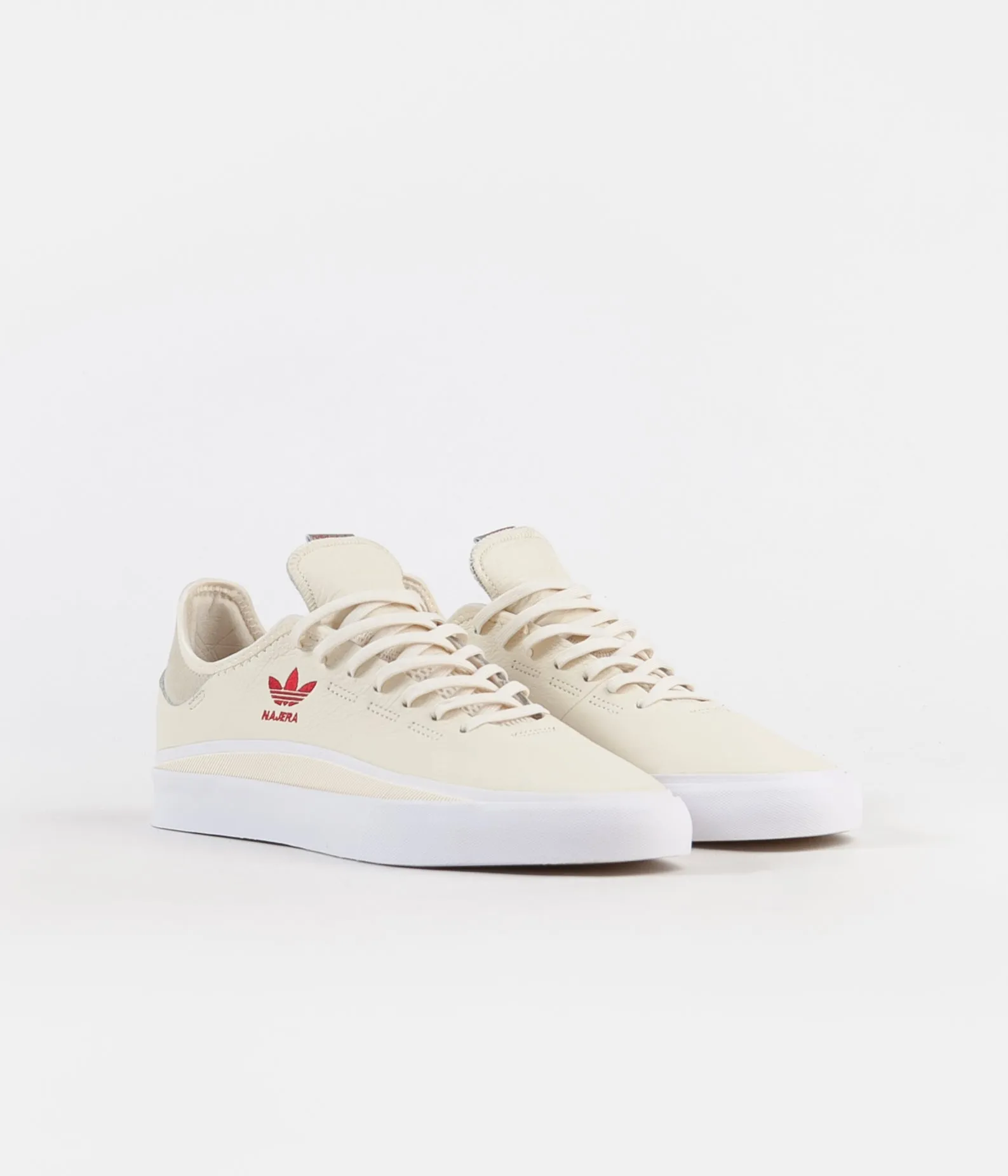 Adidas Sabalo 'Diego Najera' Shoes - Cream White / White / Power Red Adidas Y3 Tennis Shoes