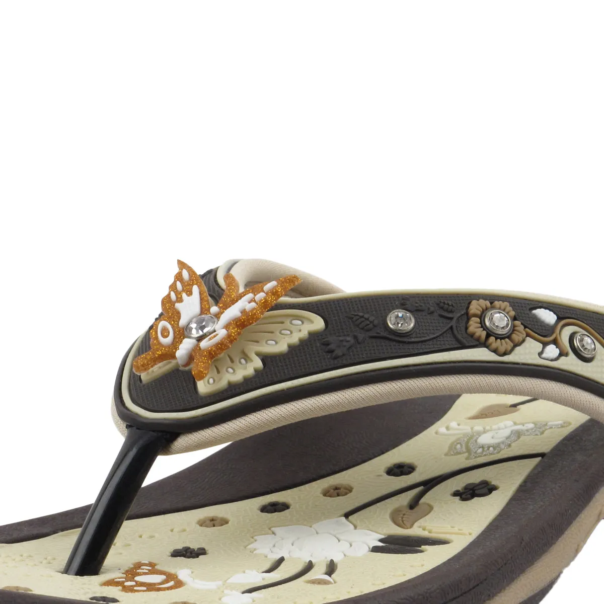 Women Signature: 8160 Brown Flip Flop Crocs