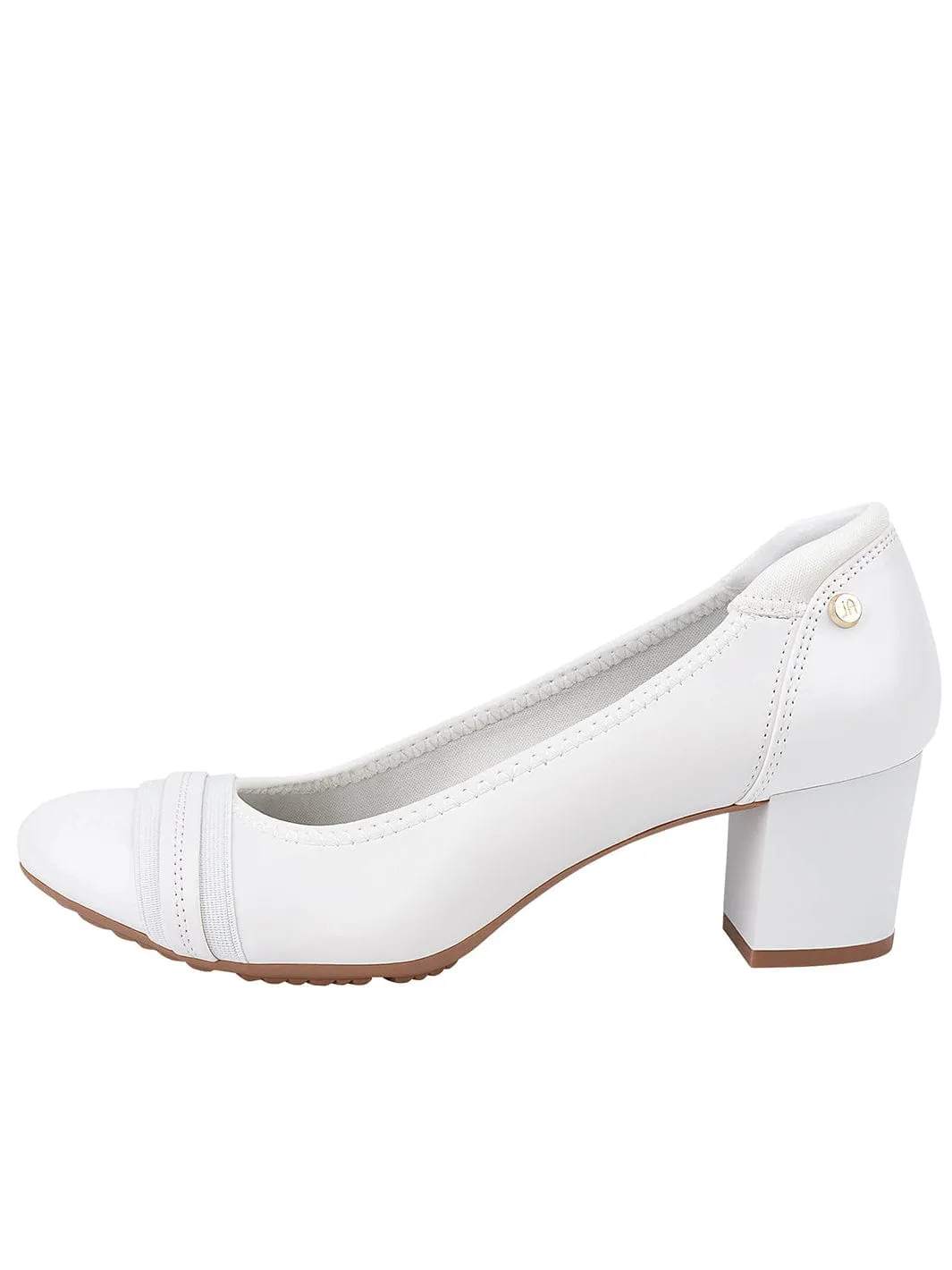 JENN ARDOR Women Round Toe Low Heels Chunky Pumps Best Low Profile Work Boots