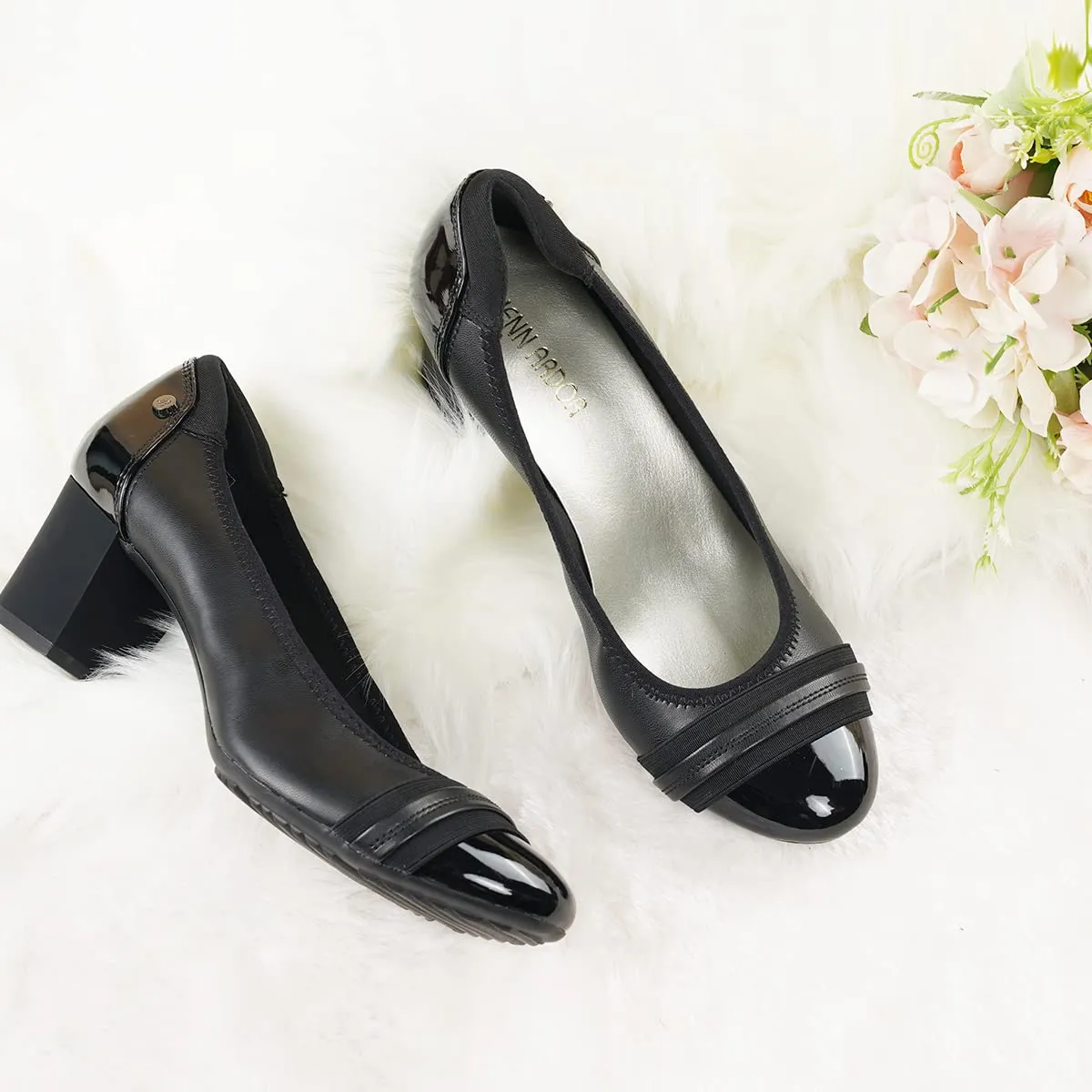 Best Winter Work Boots Reddit JENN ARDOR Women Round Toe Low Heels Chunky Pumps