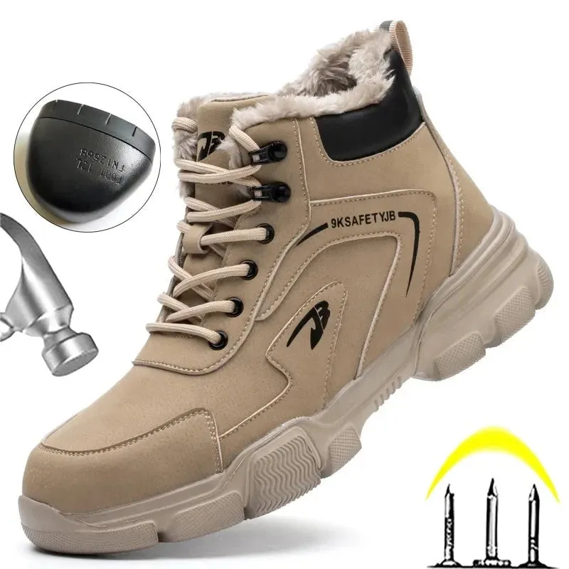 New Work Safety Boots Anti-smash Anti-puncture Steel Toe Best Work Boots For Surveyors