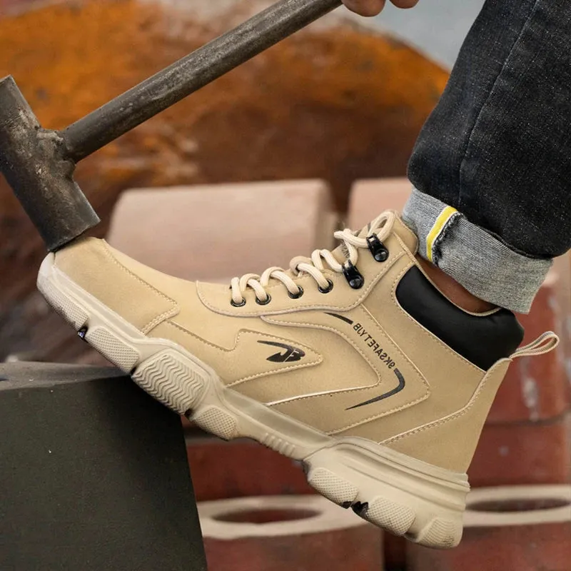 Hiking In Work Boots New Work Safety Boots Anti-smash Anti-puncture Steel Toe