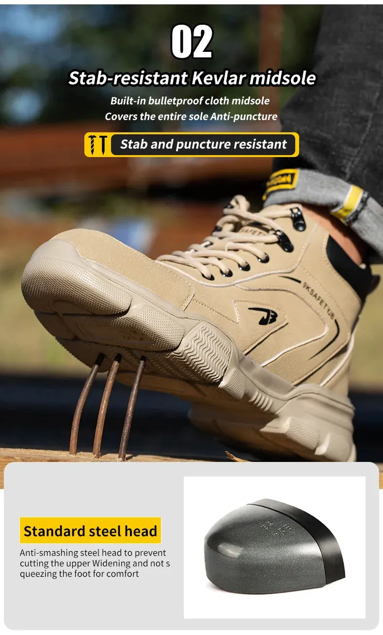 New Work Safety Boots Anti-smash Anti-puncture Steel Toe 1000 Gram Thinsulate Work Boots