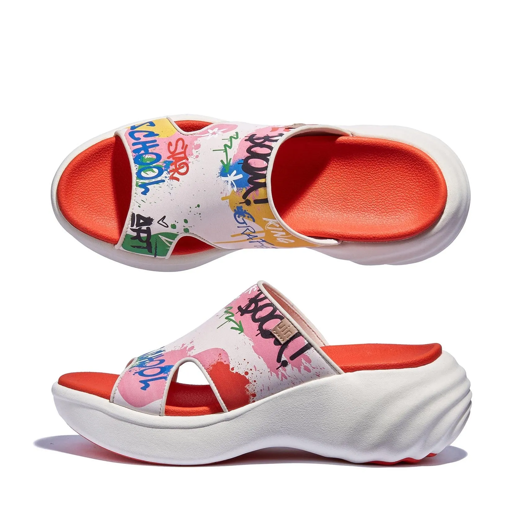 Loafer Slip On Shoes Graffiti Youth Sitges III Women