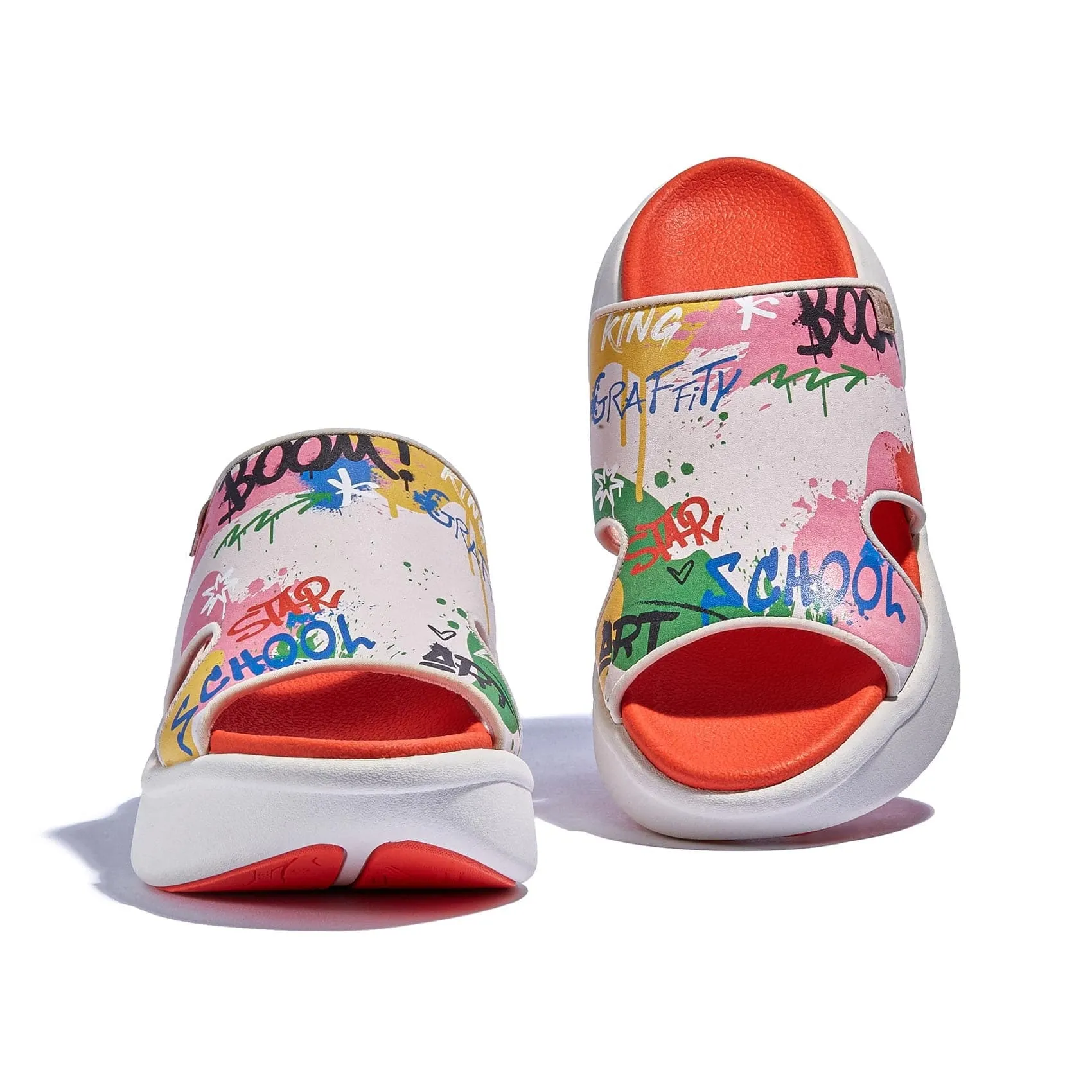 Slip On Running Shoes Graffiti Youth Sitges III Women