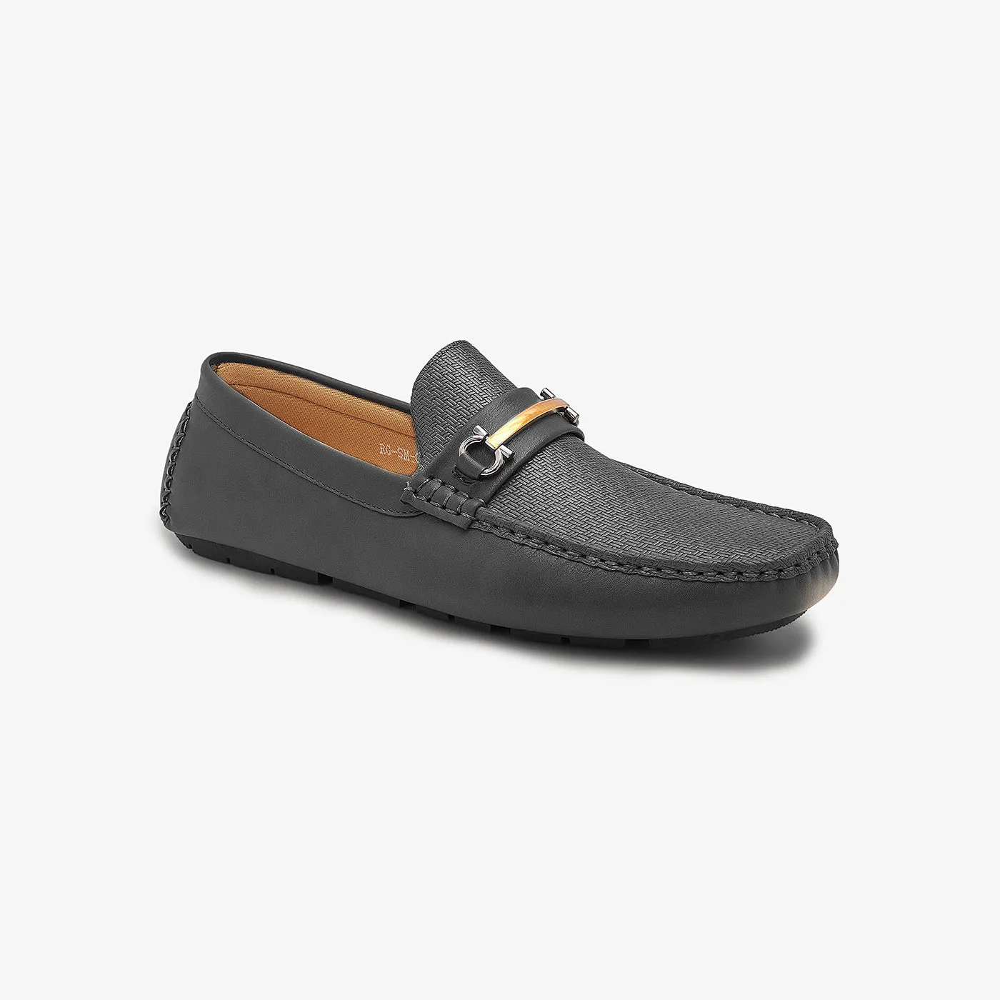 Grand National Slip Ons Mens Buckled Loafers