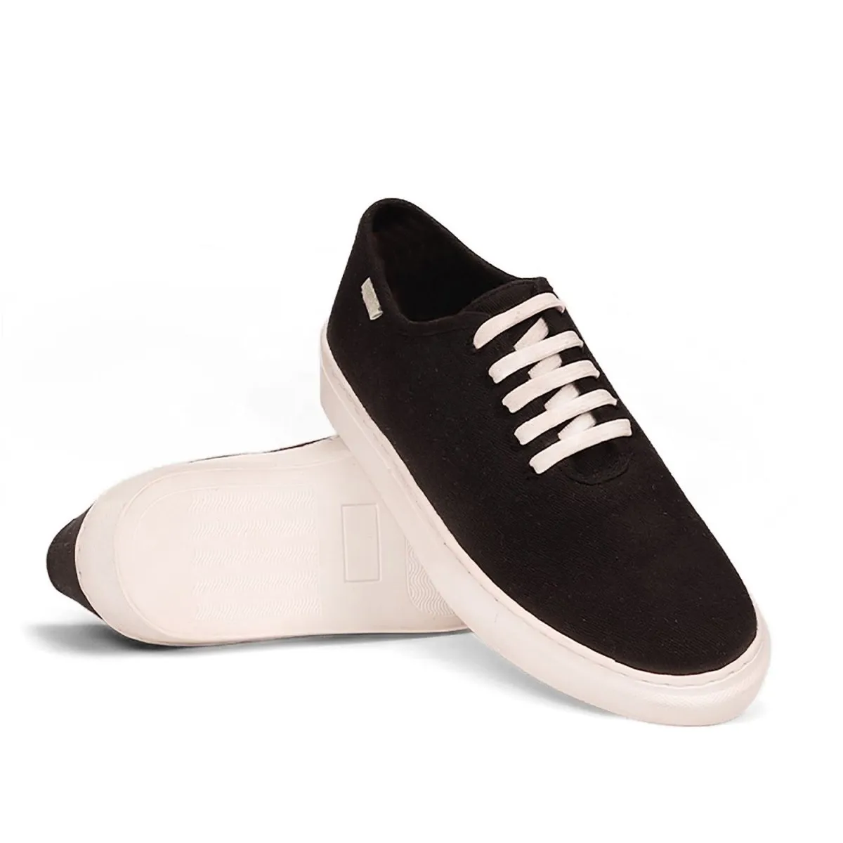 Minimal Black Mens Sneaker Lace Up Sneakers Luxury