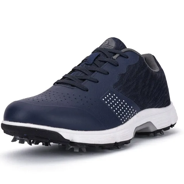 Men Spikes Golf Shoes Summer Spring Mesh Golf Sneakers Figurine Sneakers