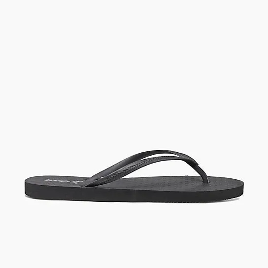 Flip Flops Y2k Reef Chakras Black & Blush Flip Flops
