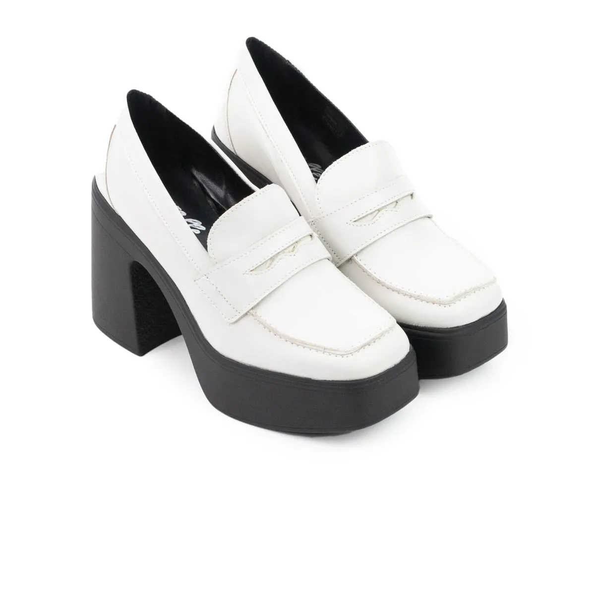 Light On The Loafers Scopello Off White Leather