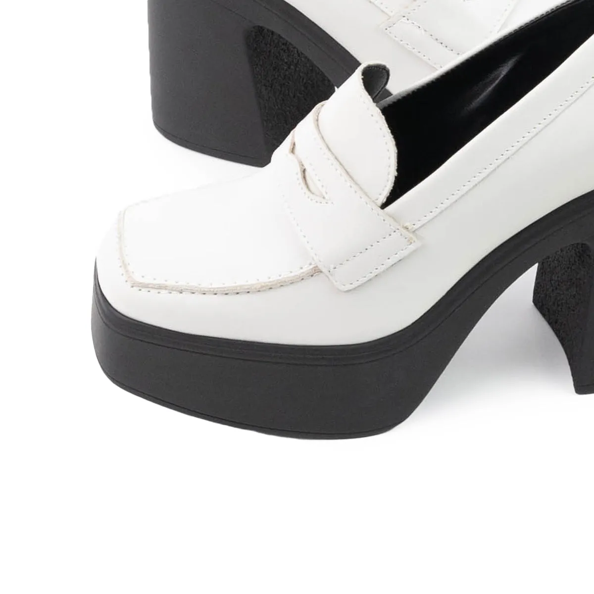 Scopello Off White Leather Most Comfortable Dress Loafers