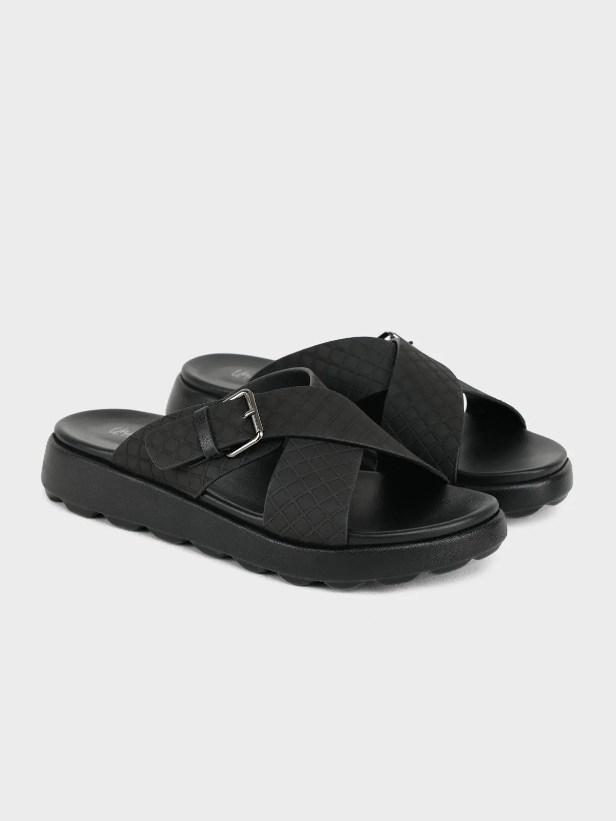 Men "SNOOD" Casual Buckle Slippers Ruby Slippers Menu