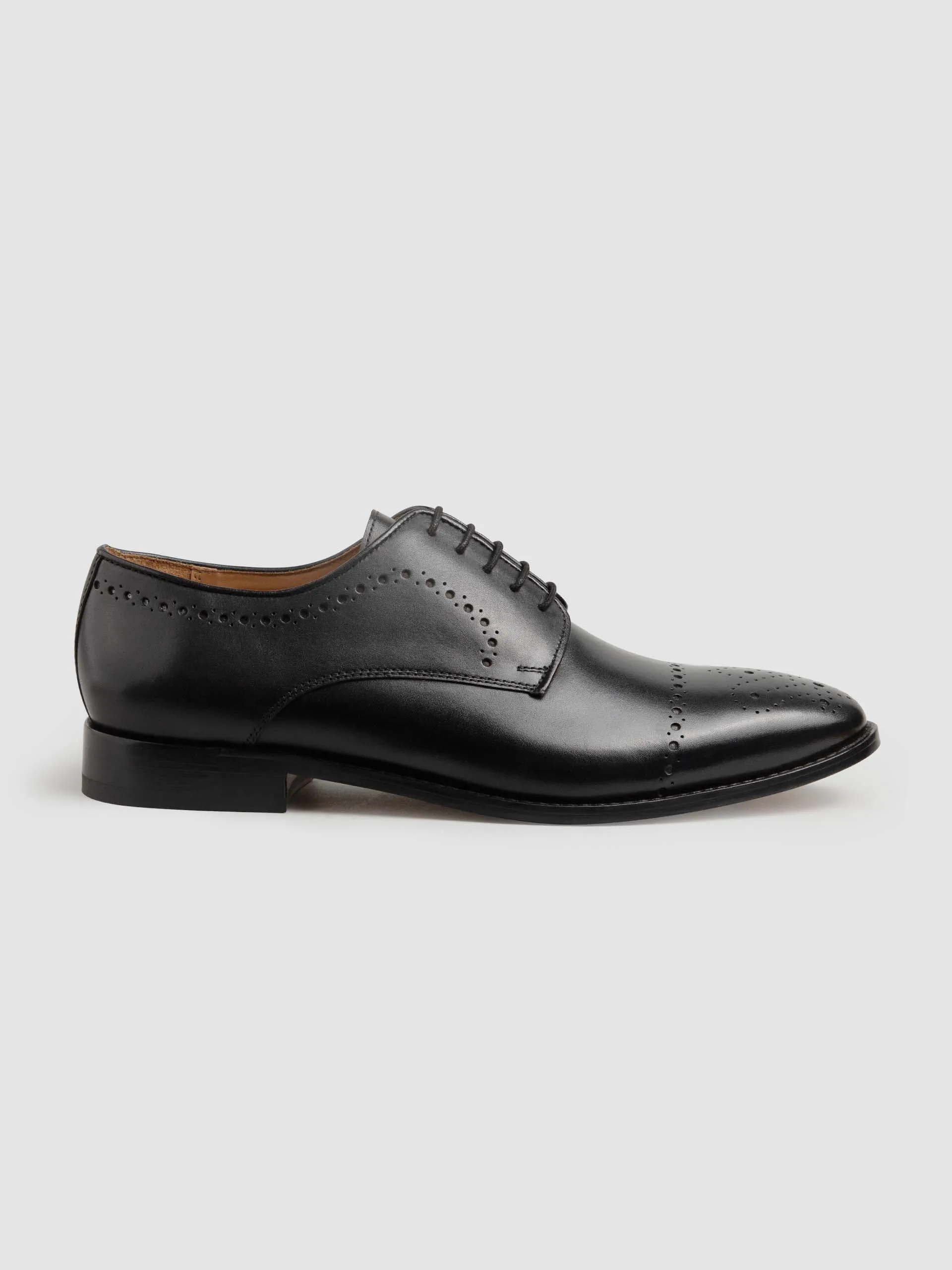 Marshall Derby with Perforations - Black Mountain Loafers