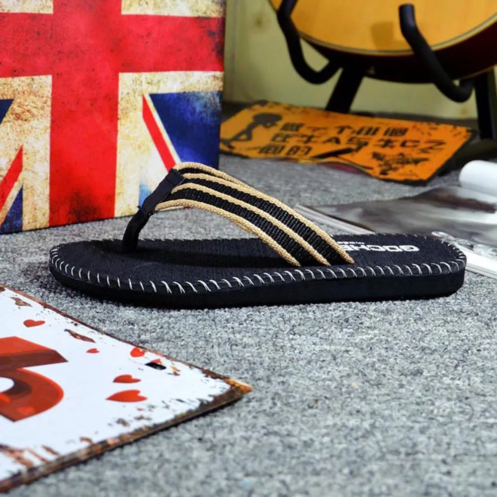 Men Adult Solid Summer Outside Flip Flops Flower Slippers Africa Slippers