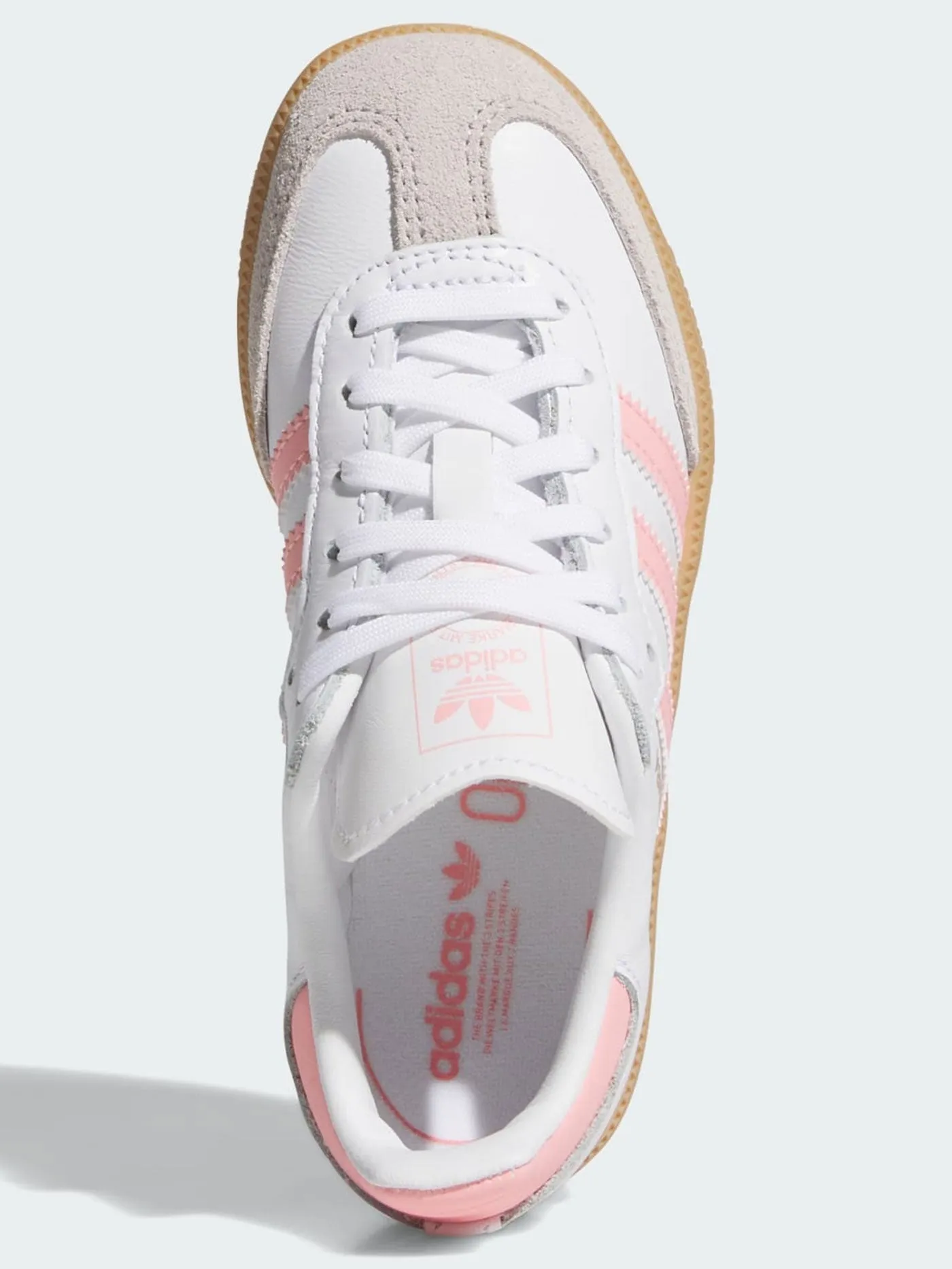 Samba OG White/Semi Pink Spark/Gum3 Shoes (Little Kids) Adidas Journeys Shoes