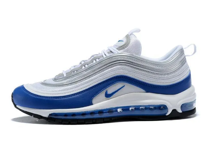 Nike Air Max 97 White Royal Silver Blue Shoes !!! CYBER MONDAY SALE !!! Asics Shoes Qatar