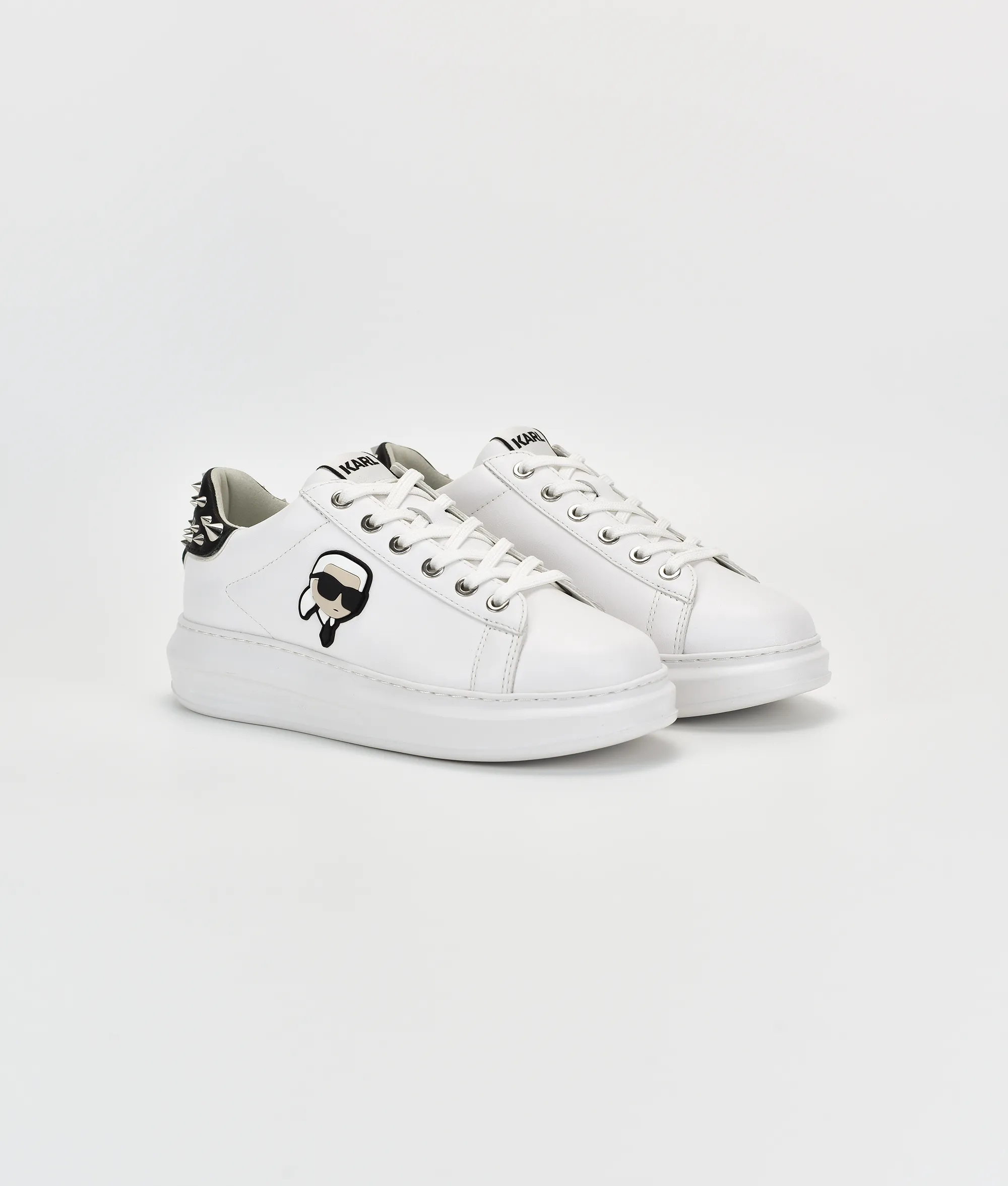 KAPRI Karl NFT Stud Tab Sneakers To Wear With Jeans