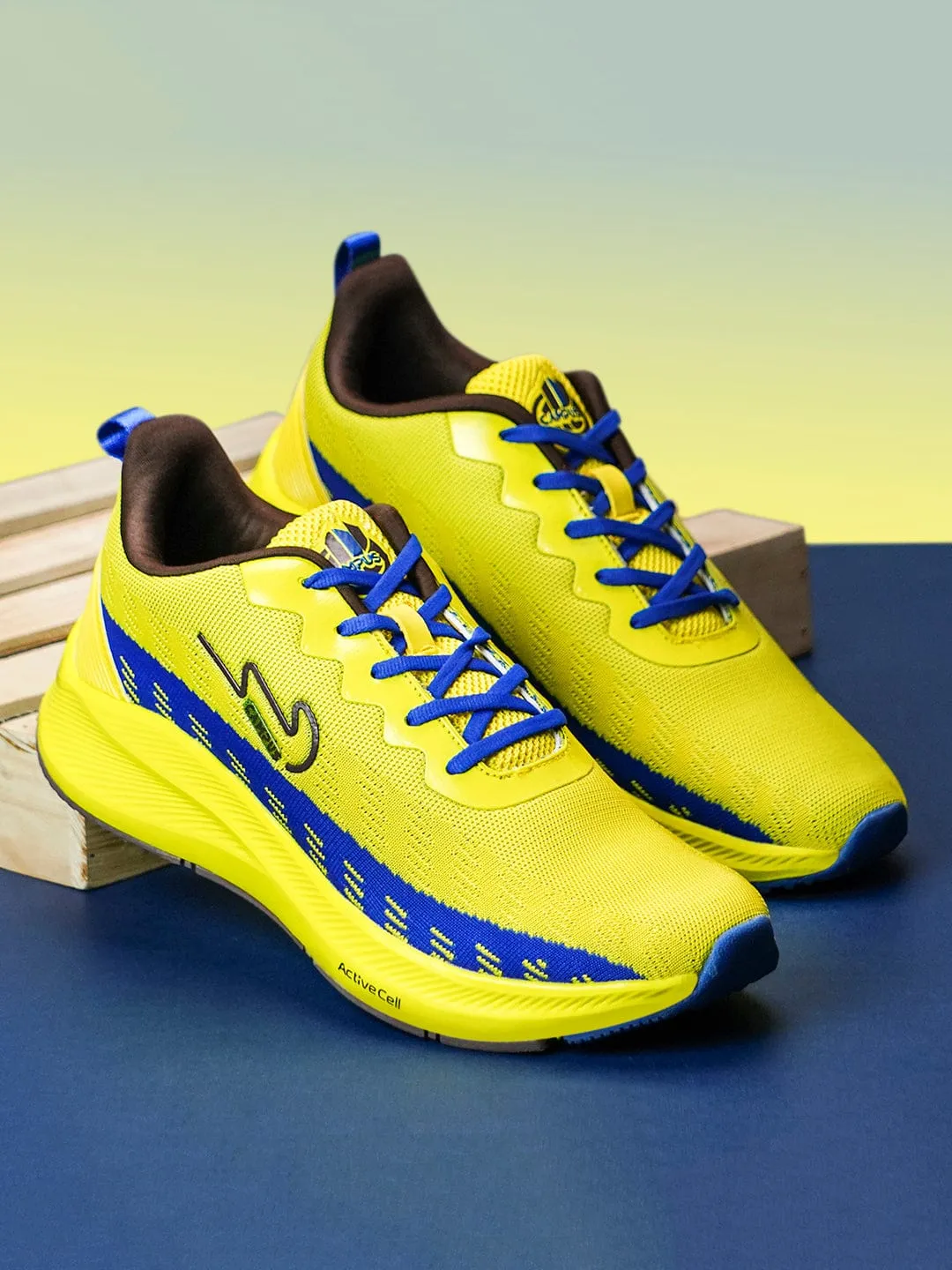 CAMP SCORE Yellow Men's Running Shoes Business Casual Running Shoes