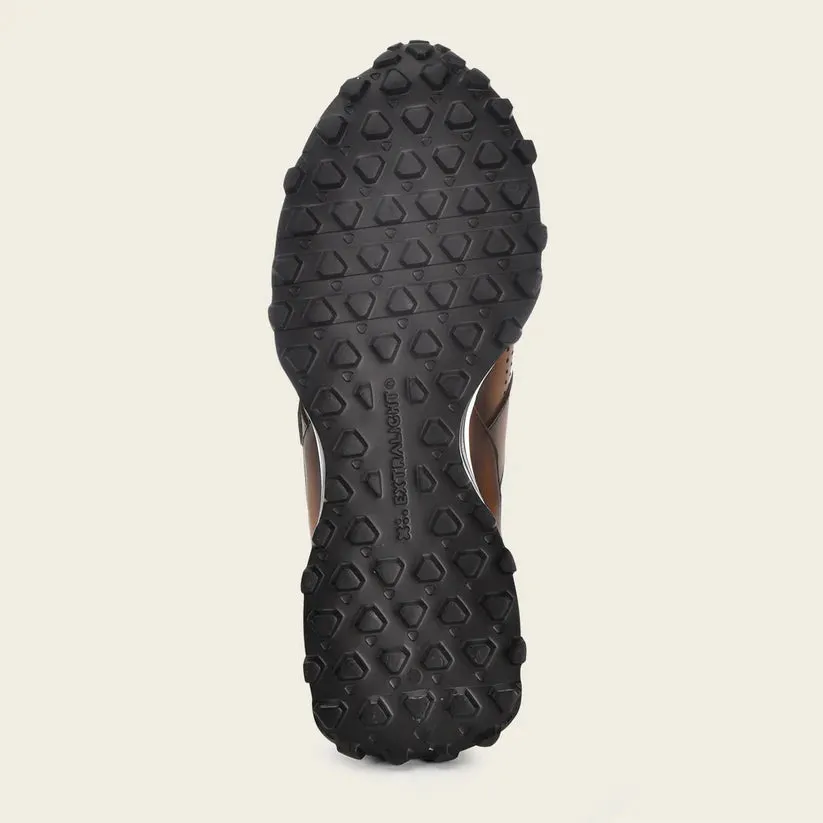 Best Amazon Sneakers For All Day M48CWTV - Cuadra almond casual fashion caiman leather sneakers for men