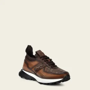 M48CWTV - Cuadra almond casual fashion caiman leather sneakers for men Mui Mui Sneakers
