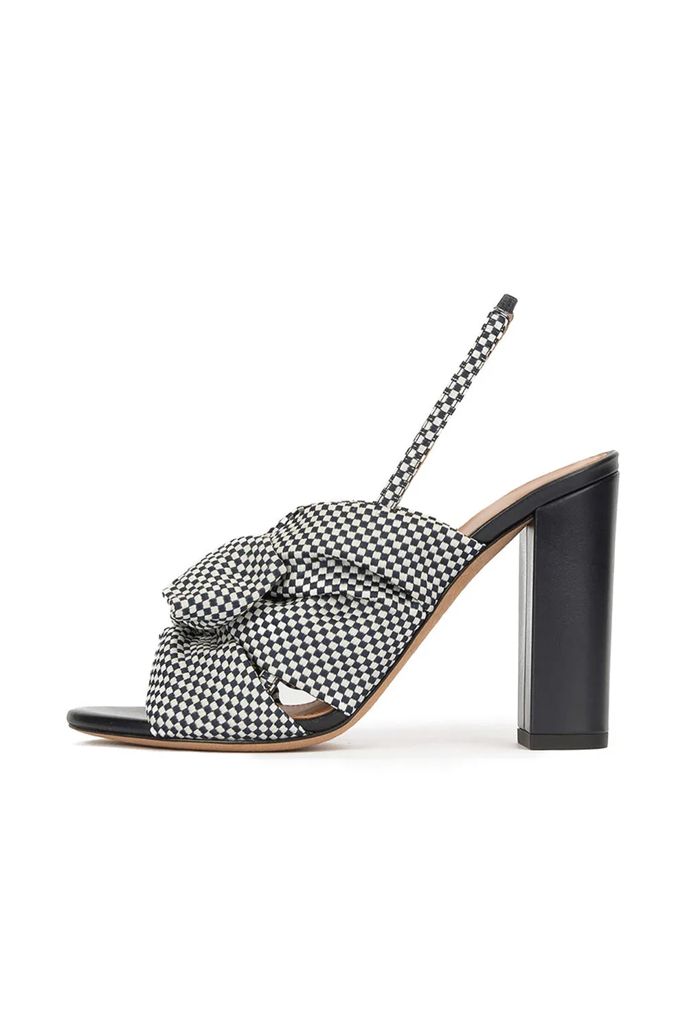 Sandals With Low Wedge Satin Peep Toe Chunky Heel Outdoor Shoes With Bow-Knot